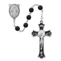Mcvan McVan R560DF 7 mm Holy Mass Crucifix Cross Rosary Set - Black R560DF